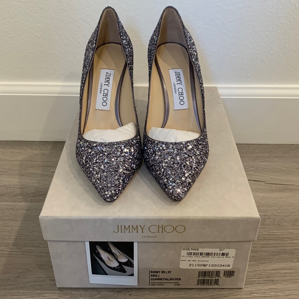 Jimmy Choo Romy 85 - Gunmetal/Silver